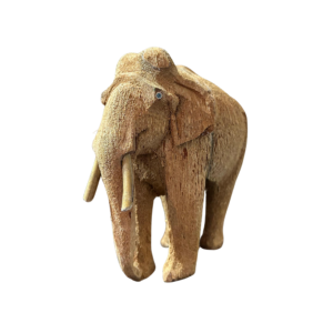 handmade coconut husk elephant figure