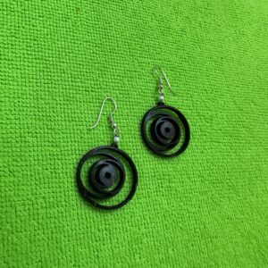 coconut shell earring handmade eco friendly gift