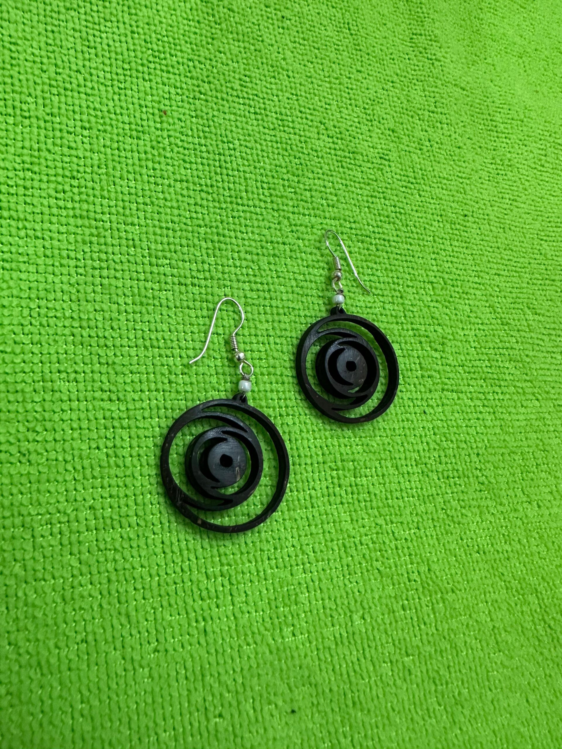 coconut shell earring handmade eco friendly gift coconut shell earring handmade eco friendly gift