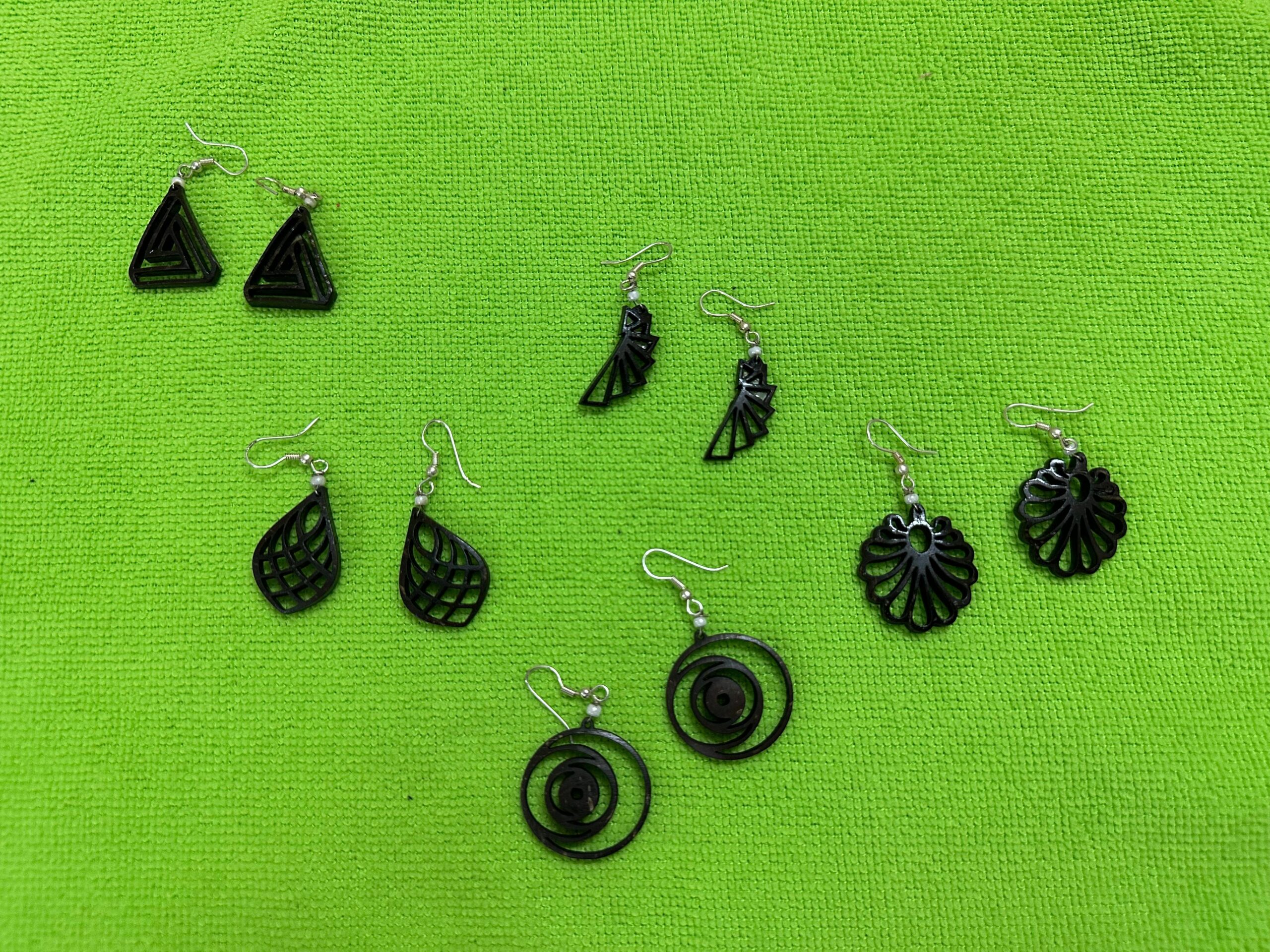 coconut shell earring handcrafted eco friendly gift coconut shell earring handcrafted eco friendly gift